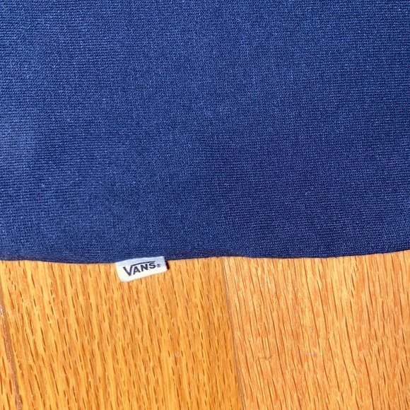 Size L Vans navy cropped crewneck with striped accents - Picture 4 of 4
